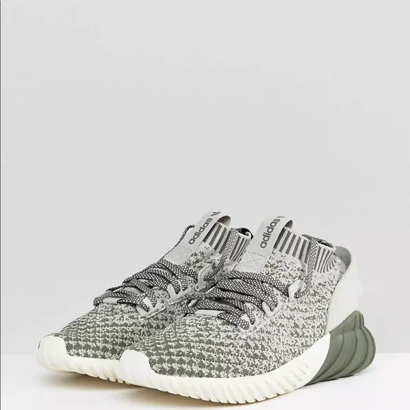 adidas Originals Tubular Doom Sock Trainers In Green - Picture 2 of 8